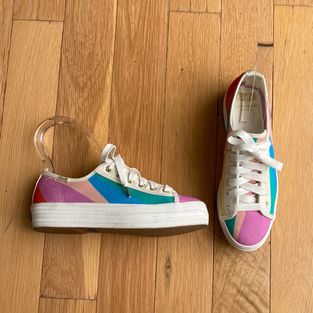 Keds Kate Spade Triple Kick Canvas Sneakers Sz 6.5
